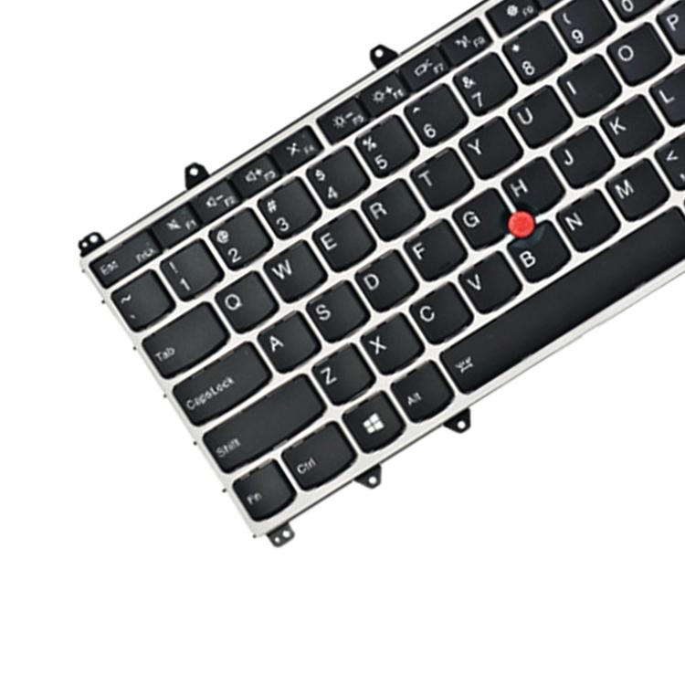 Backlit us Keyboard for Lenovo Thinkpad Yoga 260 / 370 / X380 - Silver 5