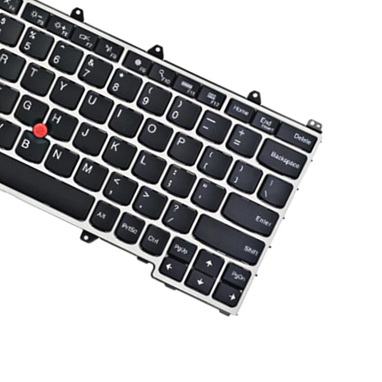 Backlit us Keyboard for Lenovo Thinkpad Yoga 260 / 370 / X380 - Silver 6