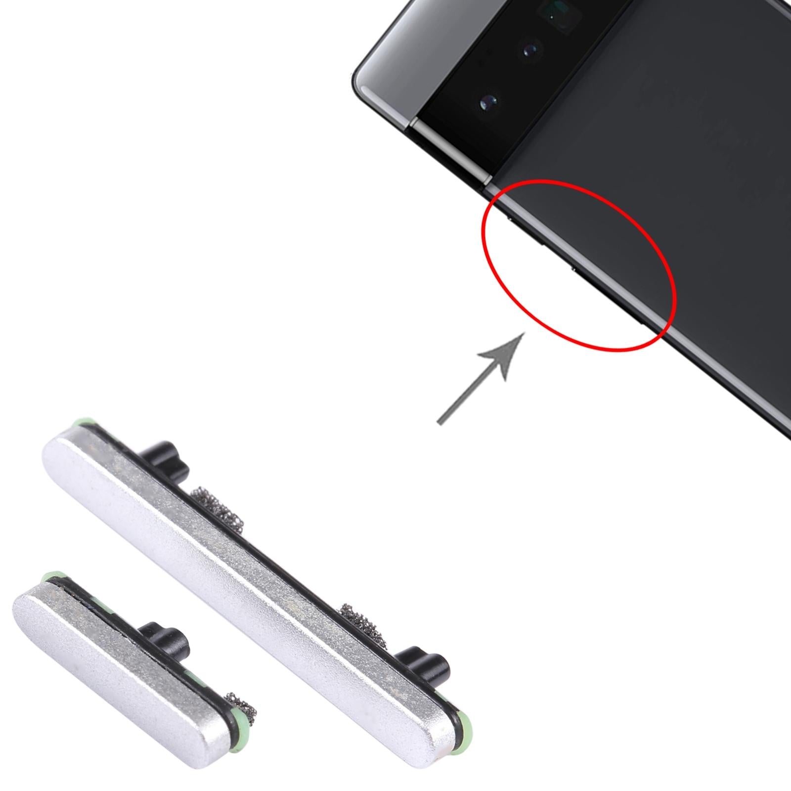 Google Pixel 6 Pro Buttons - Power and Volume Control - Silver 12