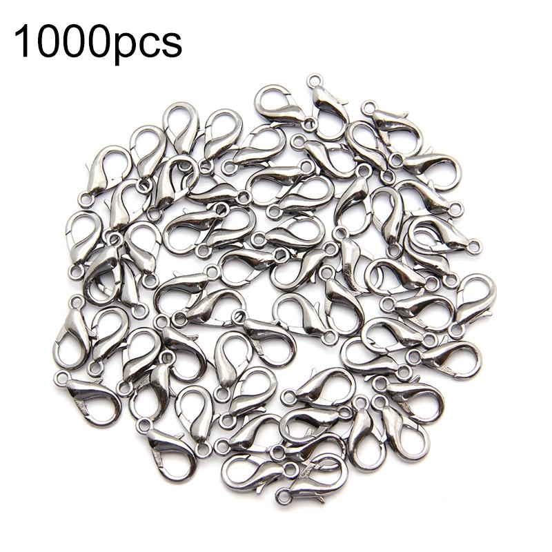 12Mm High Quality Alloy Lobster Claw For Diy Jewelry - Silver