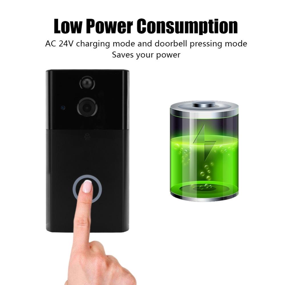Smart Wifi Video Doorbell With Night Vision & Motion Detection - Silver 6