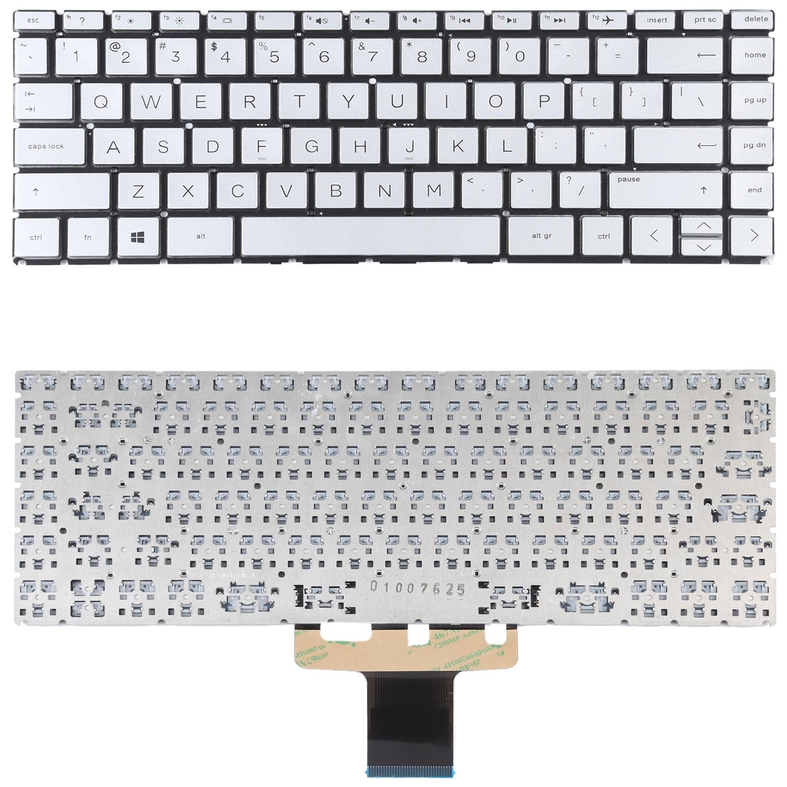 Silver us Keyboard for Hp Pavilion X360 14-inch