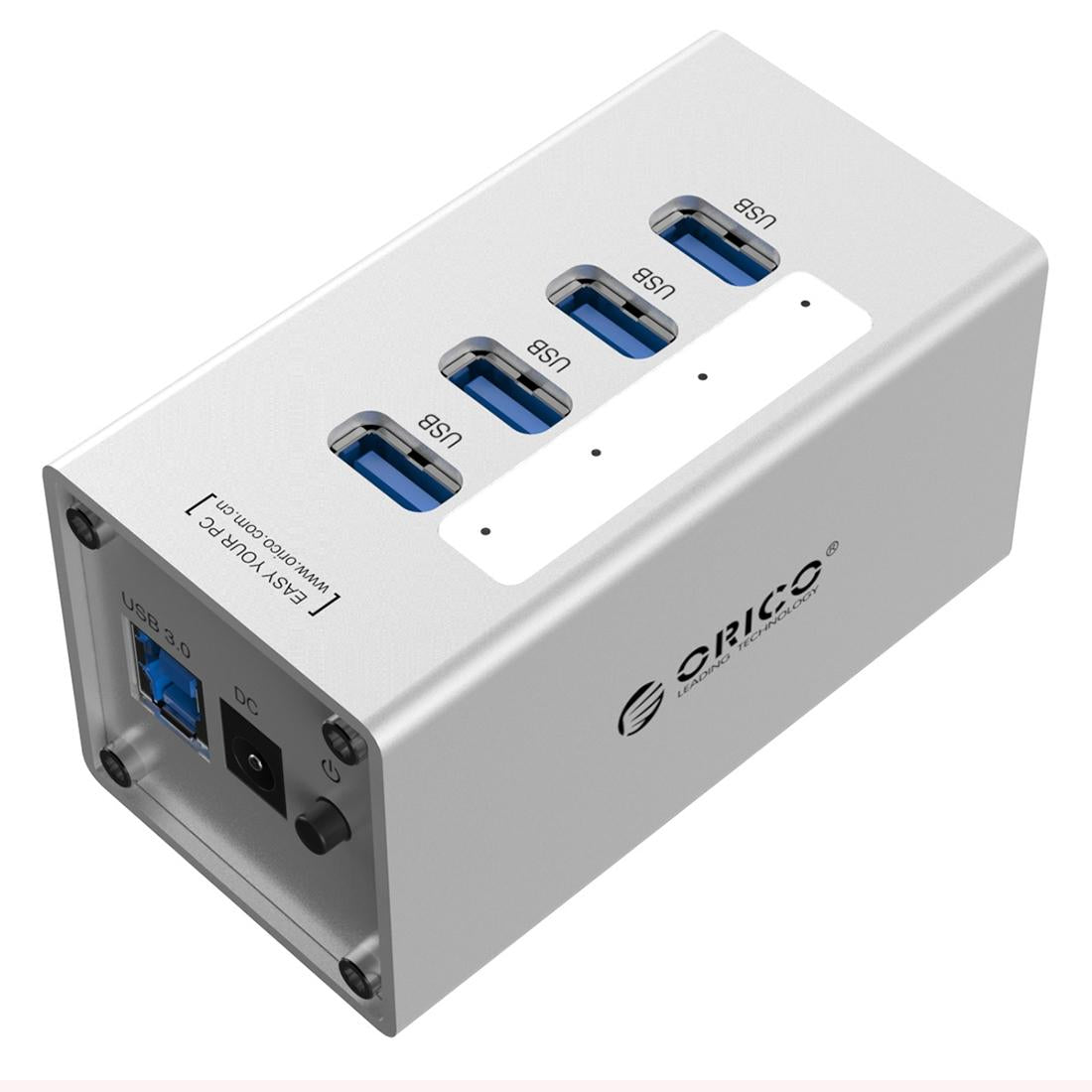 Aluminum 4-Port Usb 3.0 Hub + 12V Power Supply 3