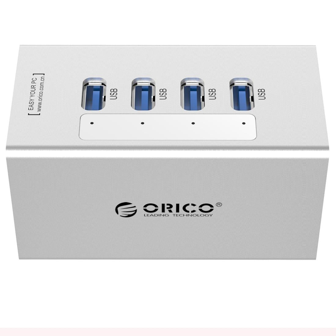 Aluminum 4-Port Usb 3.0 Hub + 12V Power Supply 7
