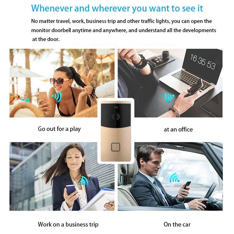 Smart Wifi Video Doorbell With Night Vision & Pir Detection - Silver 7
