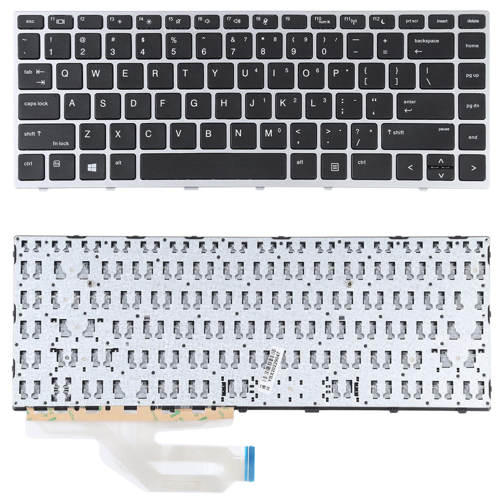 Silver us Keyboard for Hp Probook 430 / 440 / 445 G5