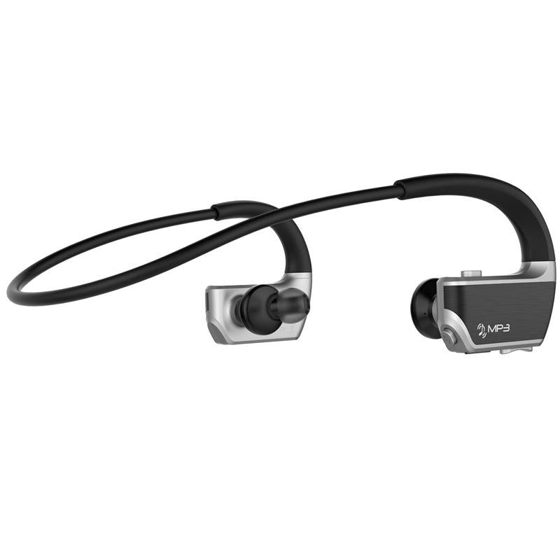 Wireless Sports Bluetooth Earphones - Binaural Hanging Type 5.0 - Silver 3