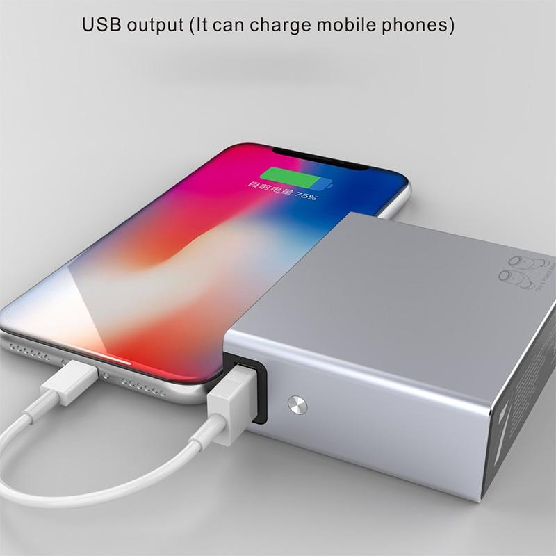 Wireless Tws Earphones with Charging Box - V7 Bluetooth 5.0 - Silver 5
