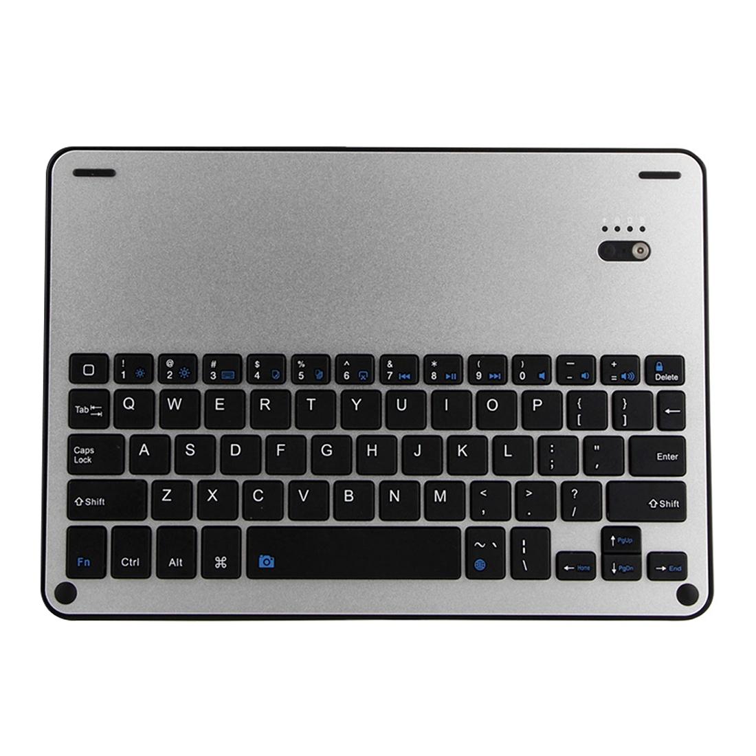 Bluetooth Keyboard & Leather Tablet Case For Ipad Air / Pro 9.7 - Detachable Water Repellent Magnetic Sleep Function 3-Gear Angle Adjustment Pen Slot - Black Silver 4