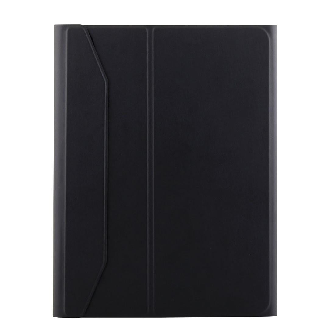 Bluetooth Keyboard & Leather Tablet Case For Ipad Pro 11 2018 - Detachable Aluminum Three-Gear Magnetic Sleep Function - Black Silver 11