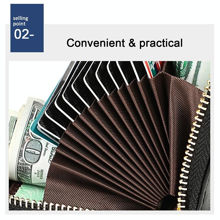 Leather Wallet with Rfid Protection and Butterfly Pattern - Colour 10