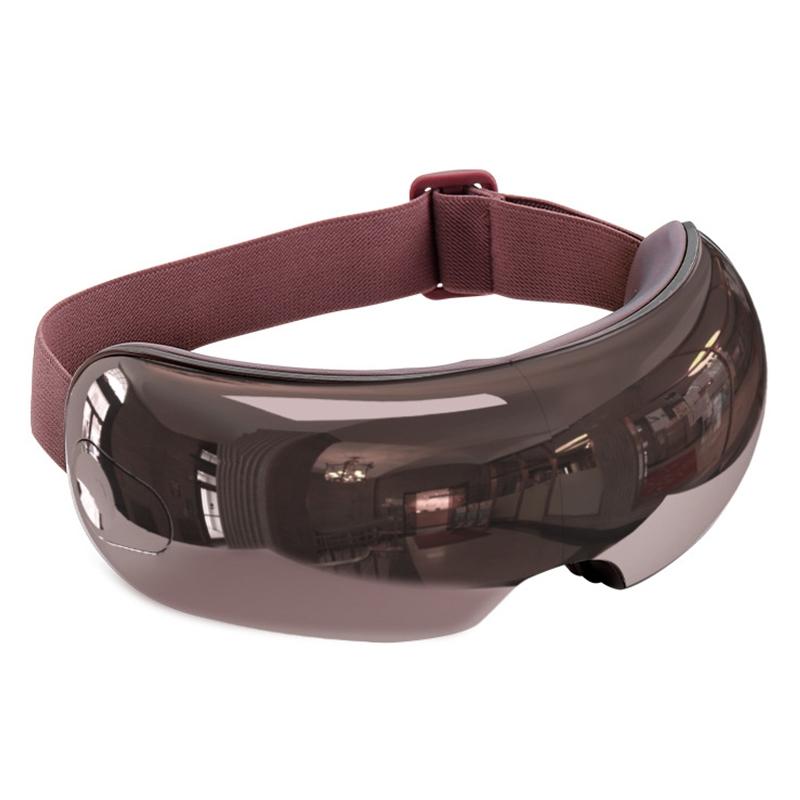 Smart Eye Massager With Hot Compress Air Pressure & Vibration - Light Smoke