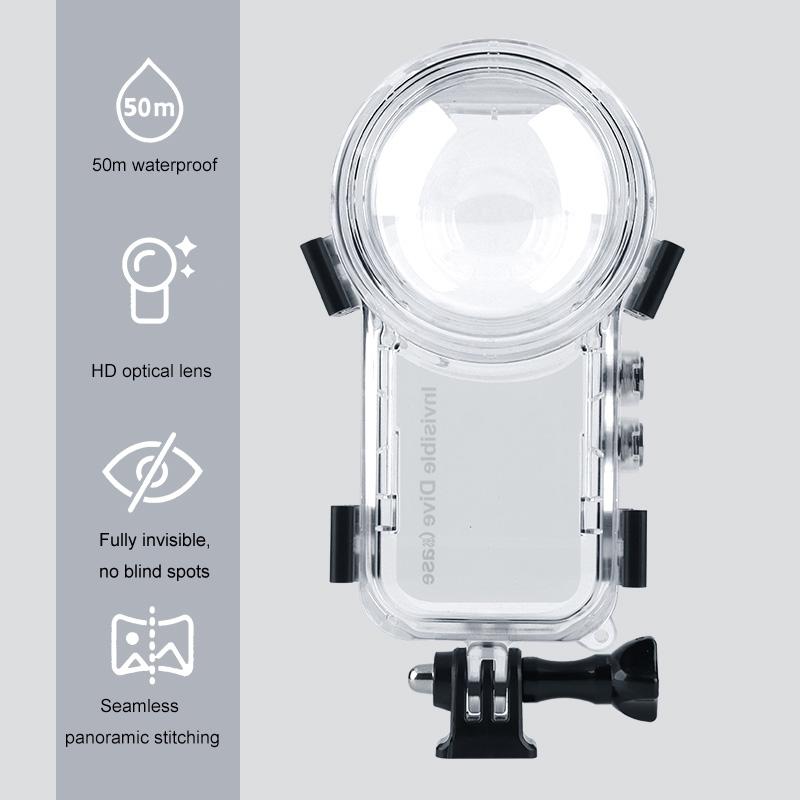 Waterproof Insta360 X3 Camera Diving Case for Underwater Photography 5