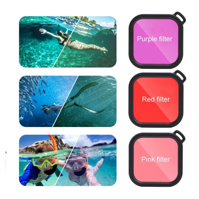 Waterproof Housing for Gopro Hero8 with Mount Filters Strap and Anti-fog Inserts 12