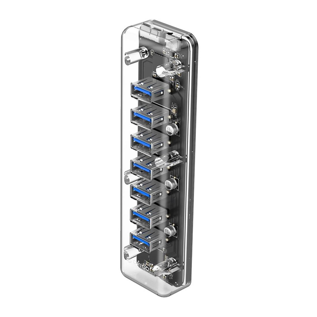7-Port Usb 3.0 Desktop Hub With Blue Led 3