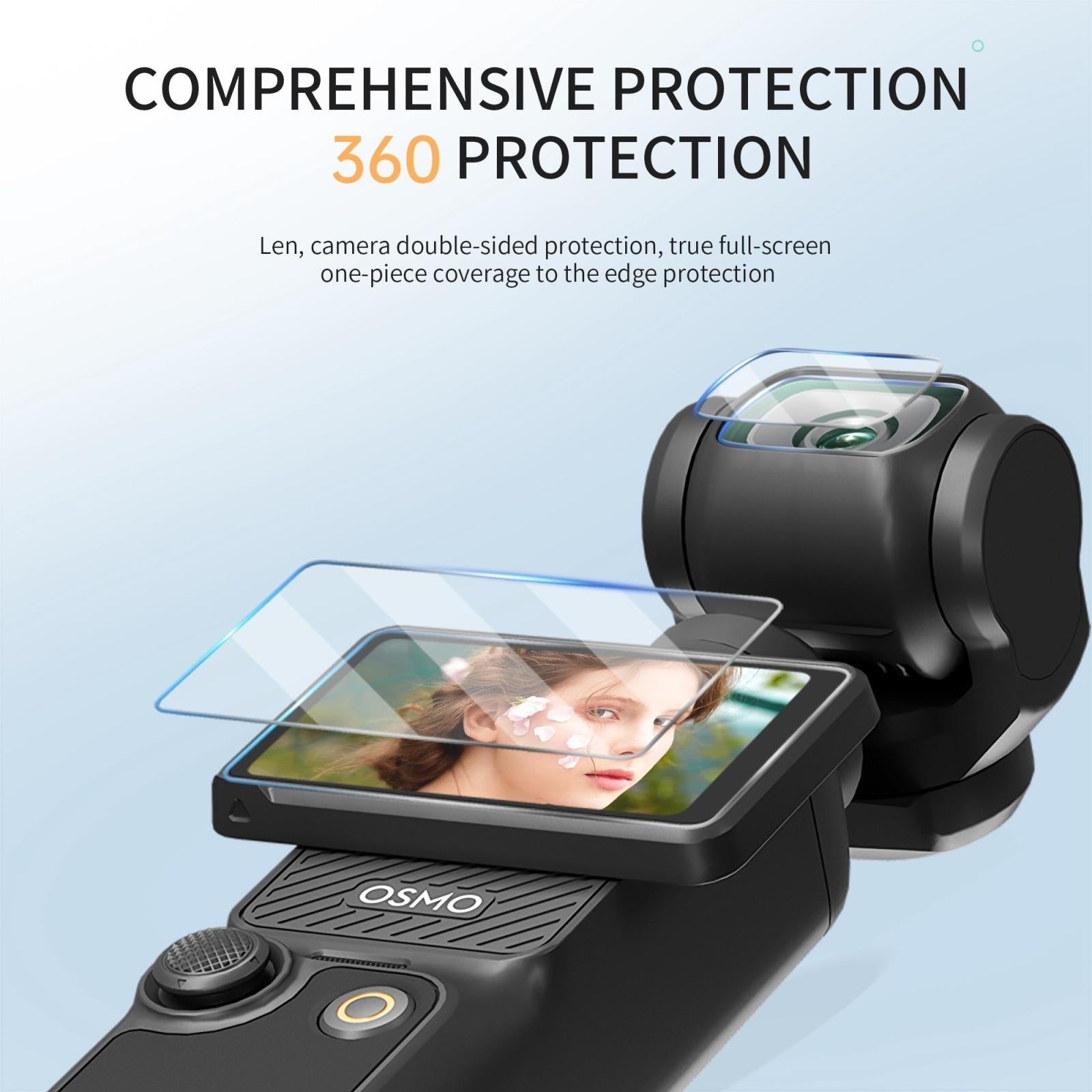 2-pack Tempered Glass Lens Protector for Dji Pocket 3 4