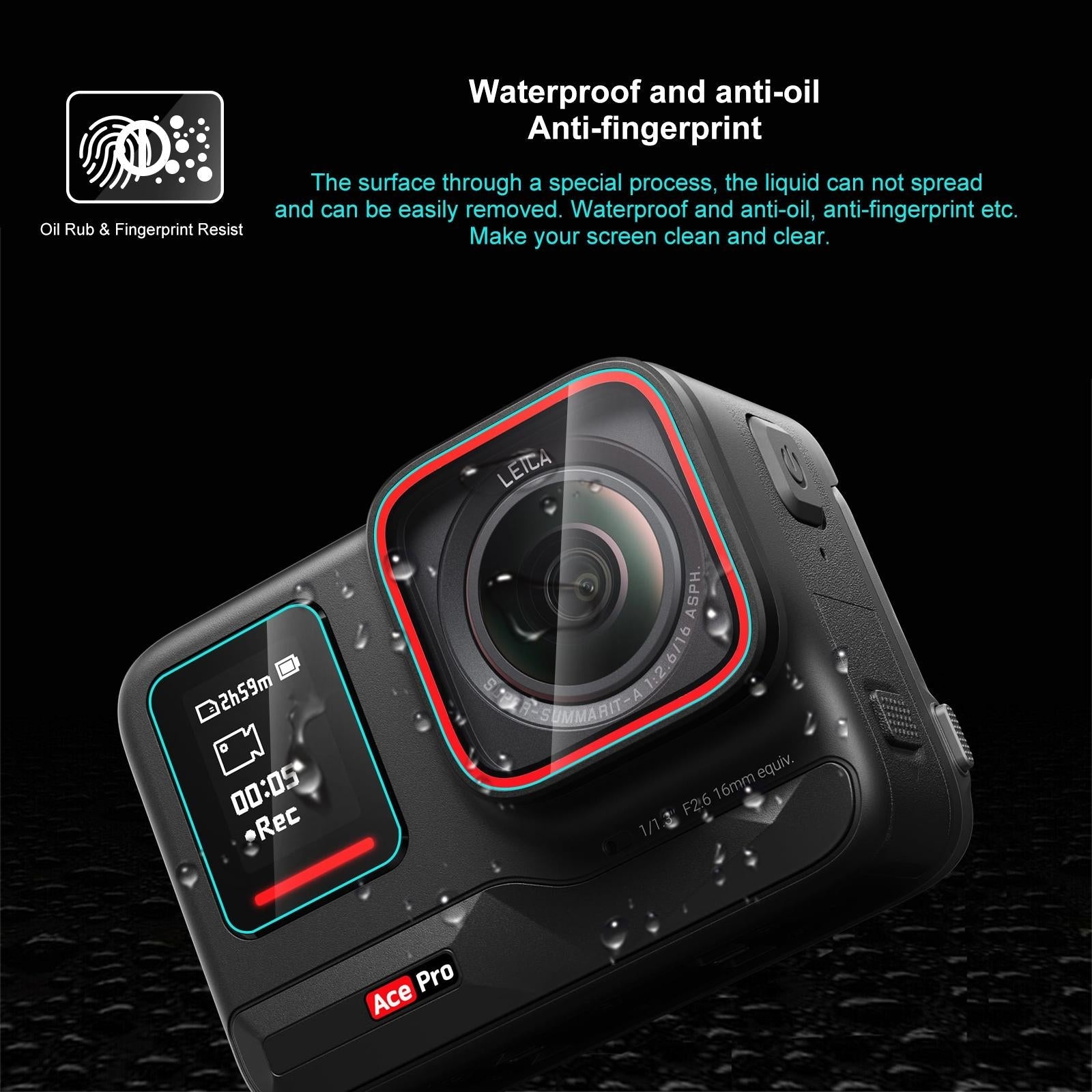 Tempered Glass Film for Rear and Front Screen - 3 in 1 4