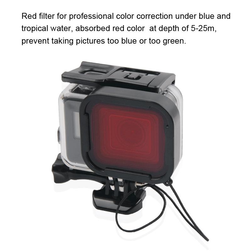 Waterproof Housing Case for Gopro Hero6 / 5 with Touch Screen Back Cover - 45m 5
