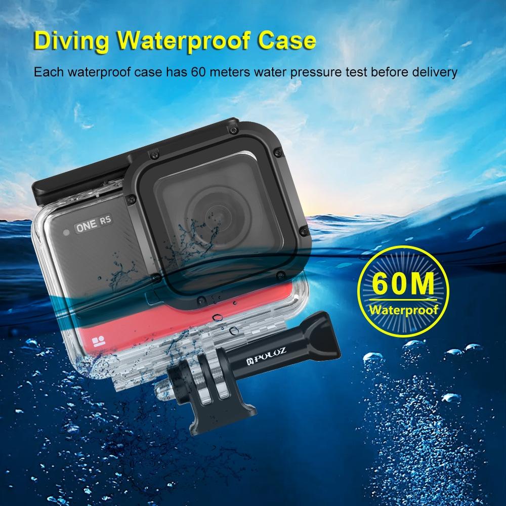 Waterproof 60m Diving Case for Insta360 one r 4k Camera 4