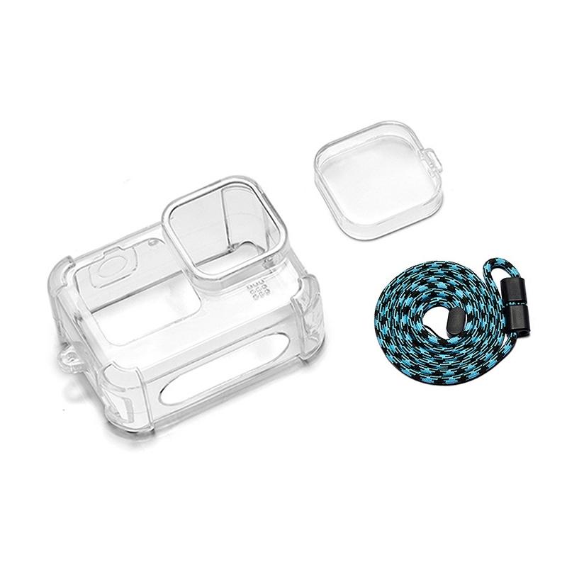 Tpu Case with Lens Cap and Neck Strap for Gopro Hero 9 / 10 / 11 / 12 10