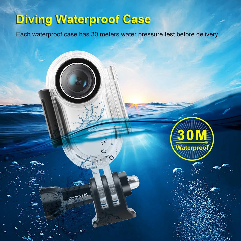 Waterproof Housing for Insta360 Go 2 with Base Adapter - 30m Depth 6