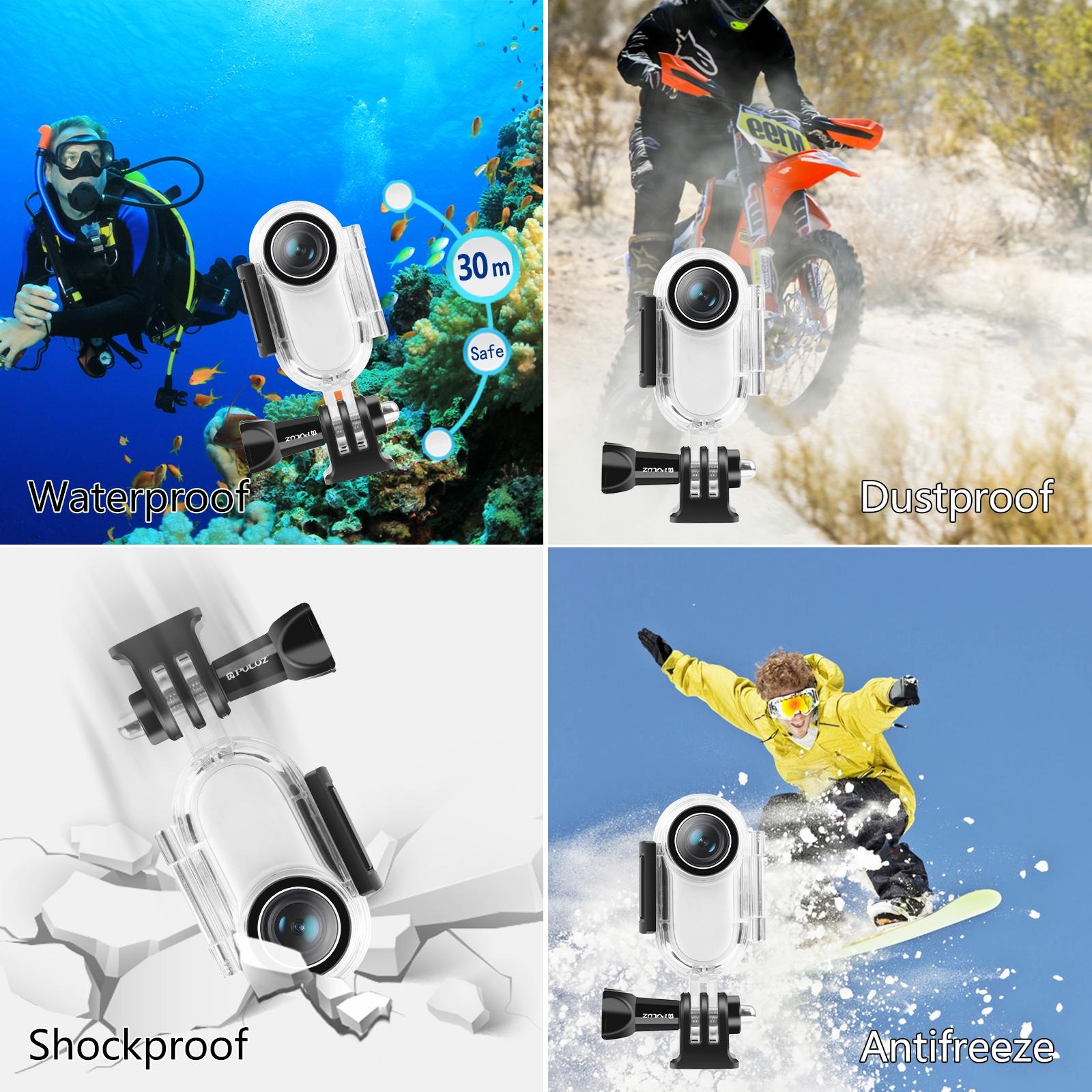 Waterproof Housing for Insta360 Go 2 with Base Adapter - 30m Depth 7