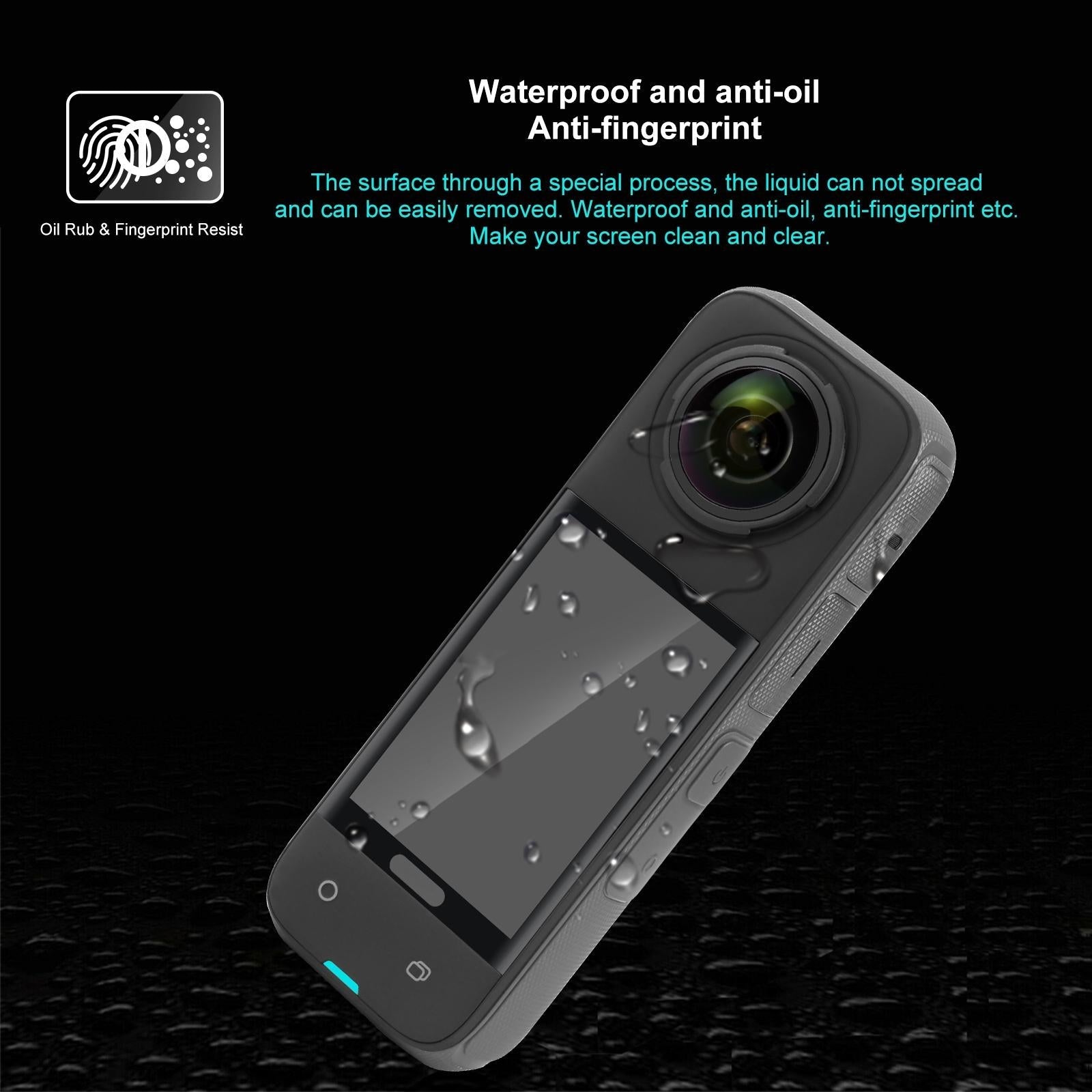 Curved Hd Tempered Glass Screen Protector for Insta360 X4 - 9h 2.5d 4