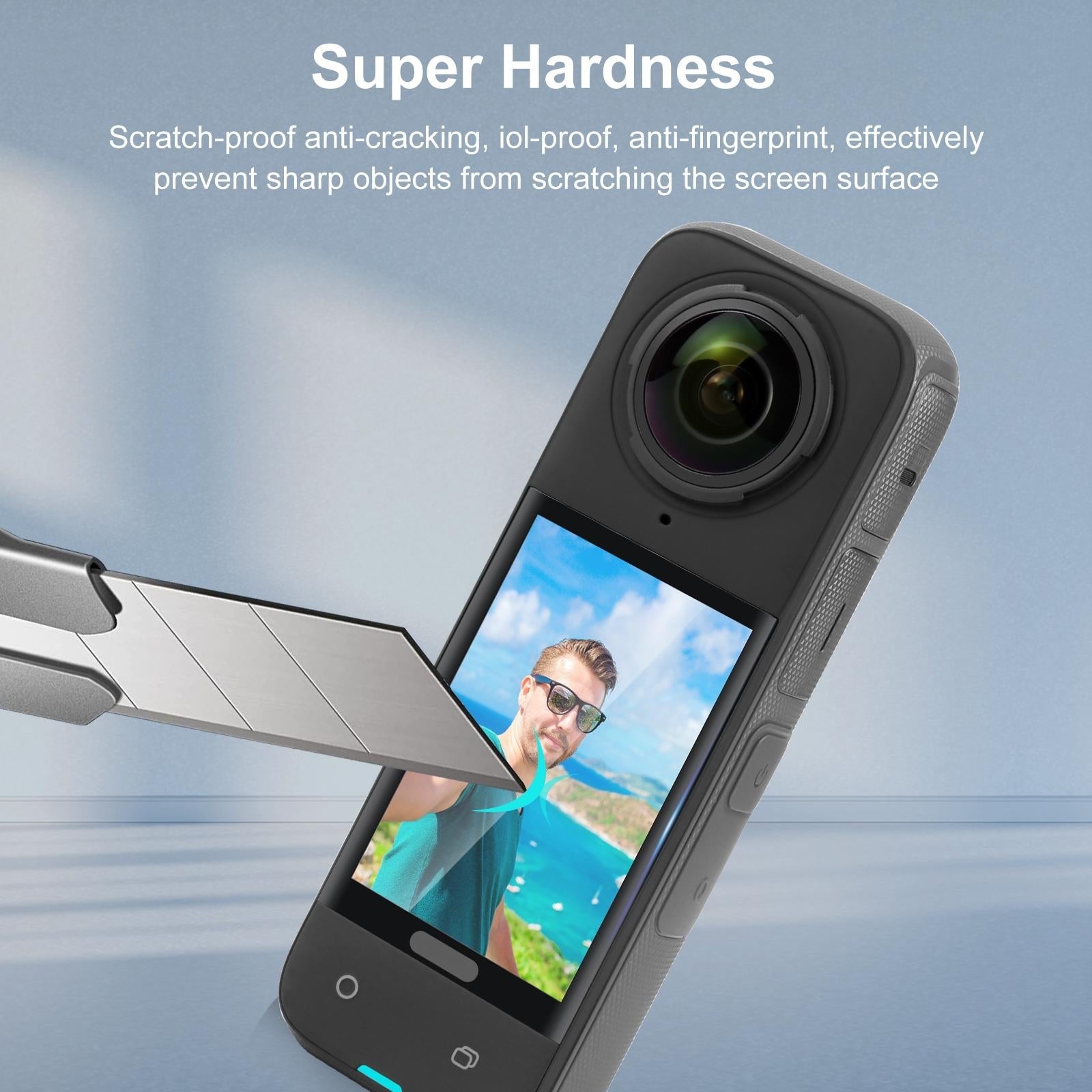 Curved Hd Tempered Glass Screen Protector for Insta360 X4 - 9h 2.5d 5