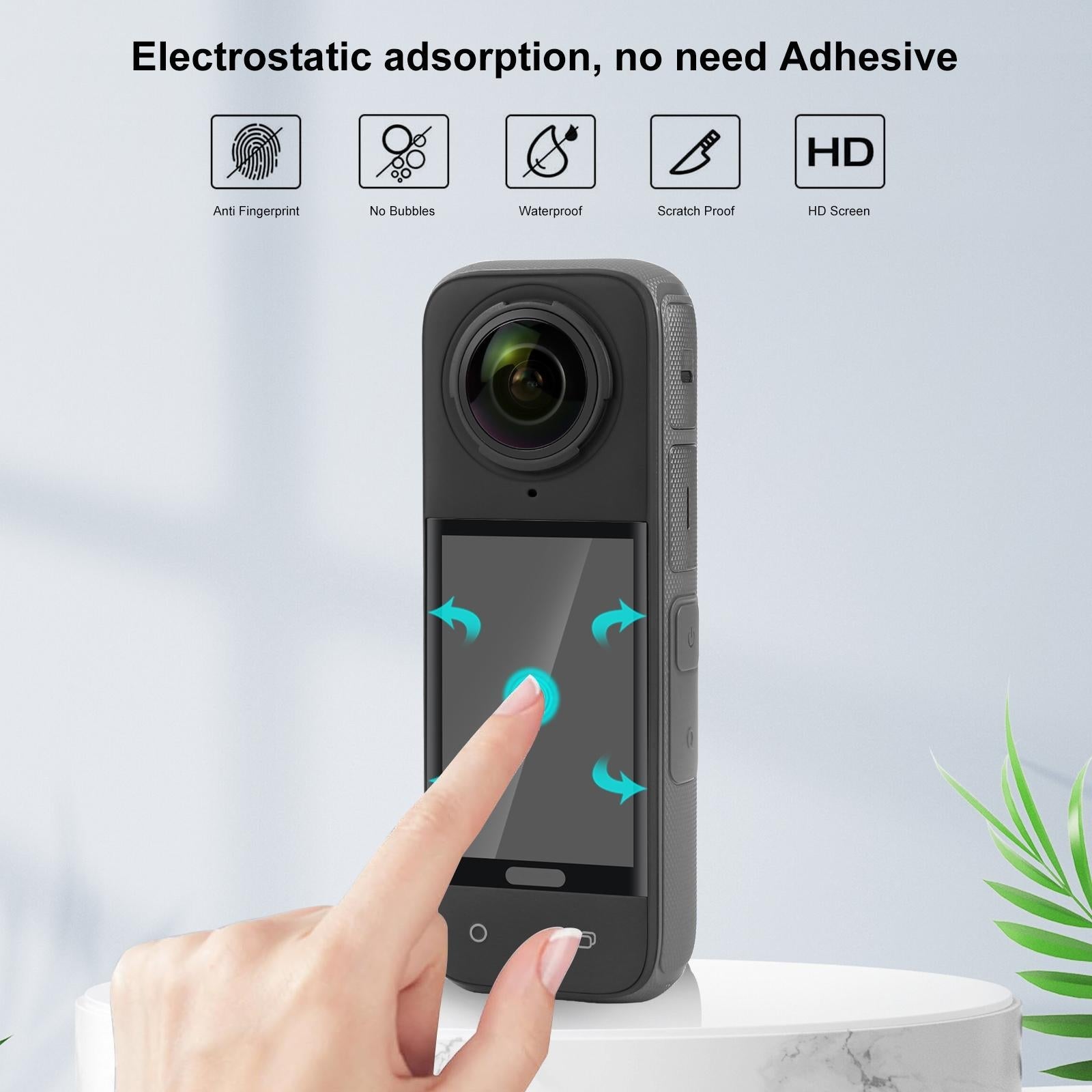 Curved Hd Tempered Glass Screen Protector for Insta360 X4 - 9h 2.5d 6