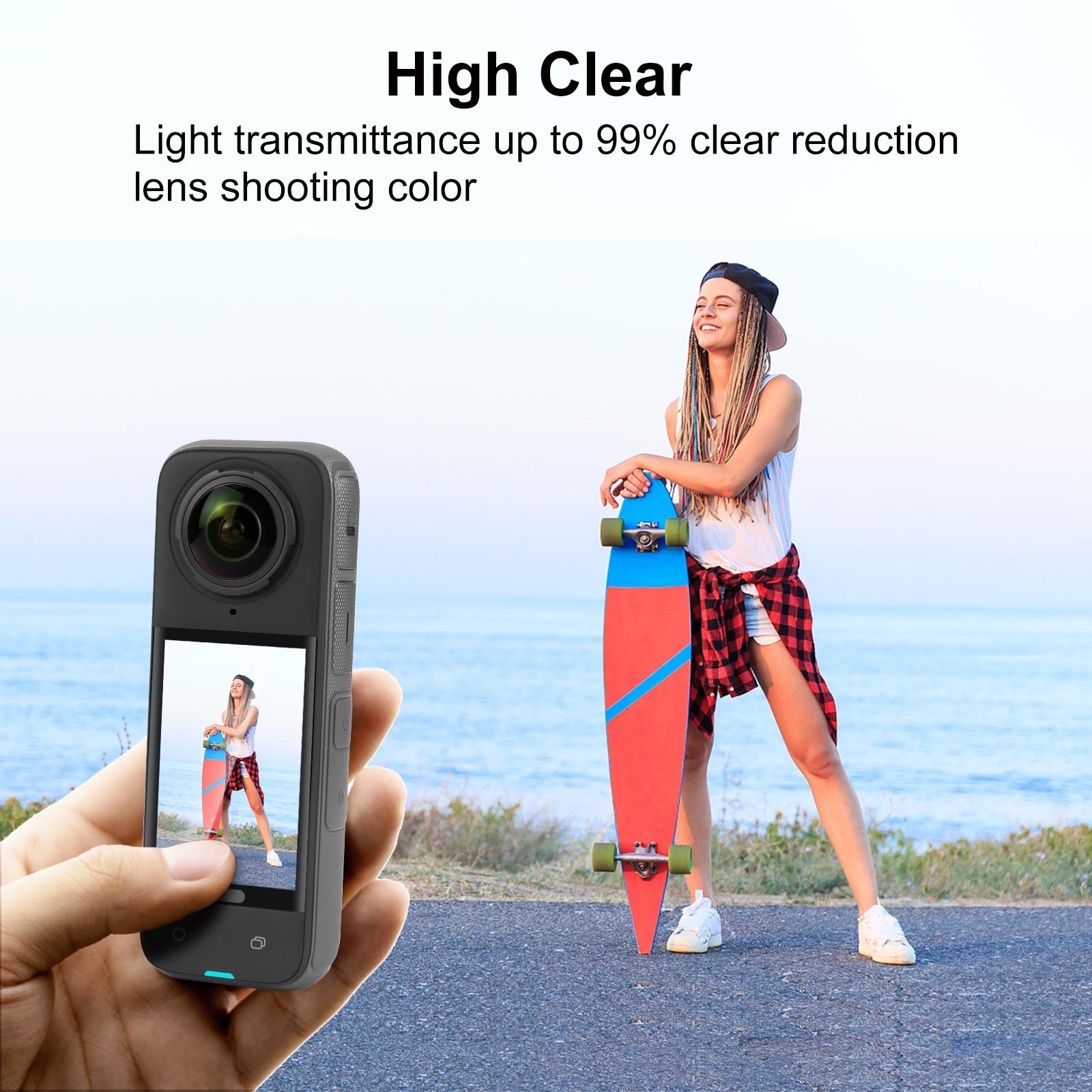 Curved Hd Tempered Glass Screen Protector for Insta360 X4 - 9h 2.5d 7