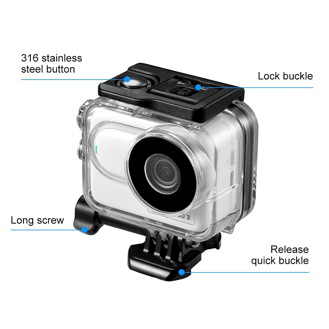 Insta360 Go 3 Underwater Base Adapter and Screw - 60m 5