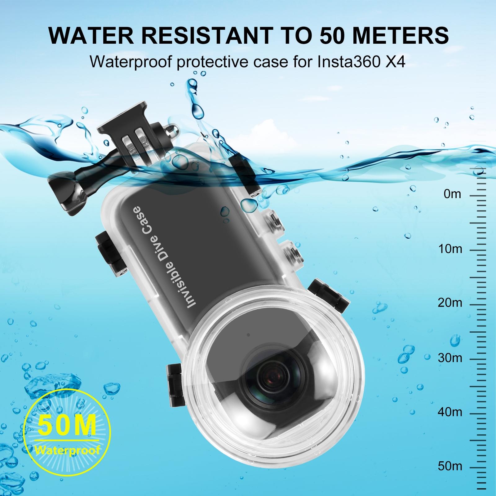 Waterproof Sealed for Insta360 X4 - 50m Depth 6