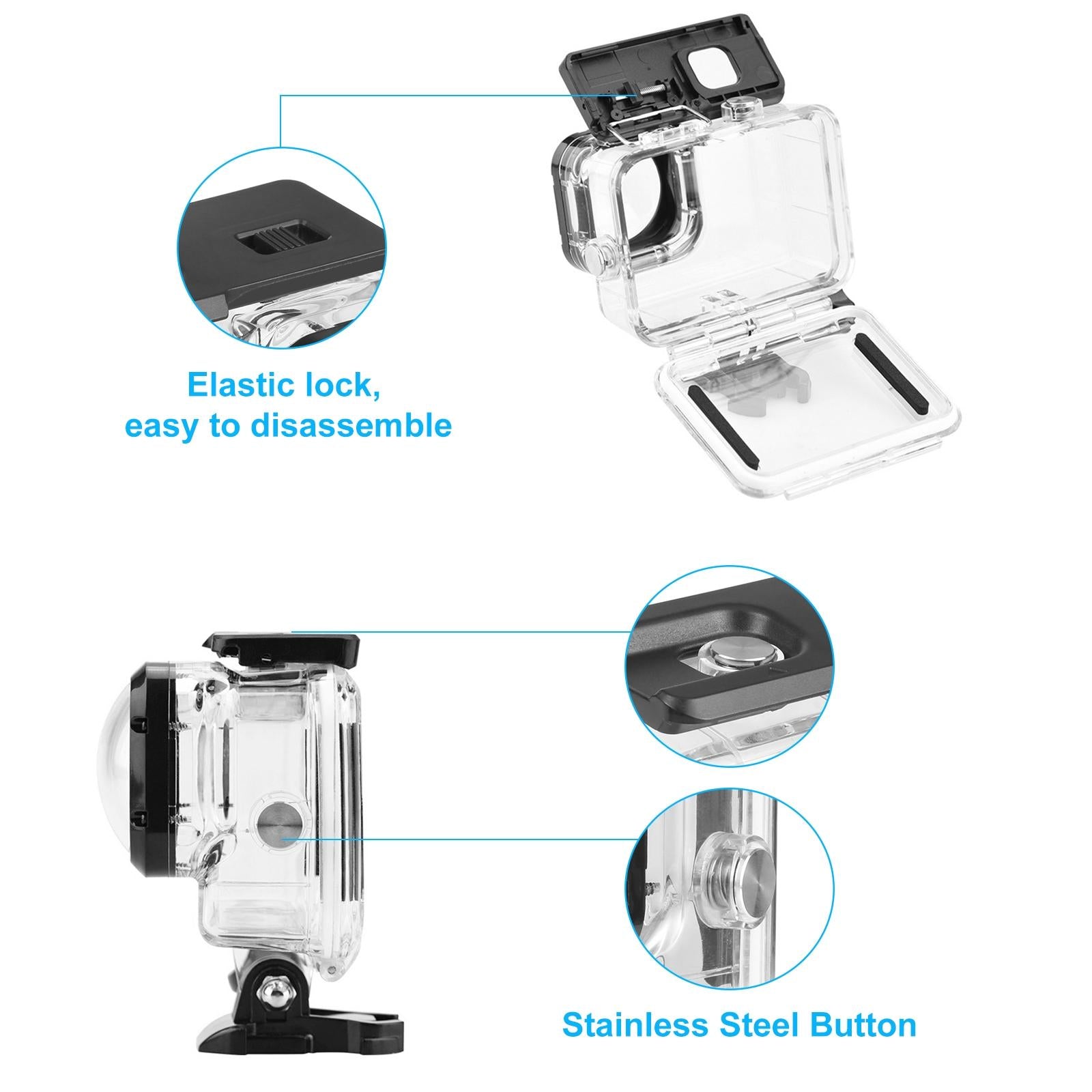 Waterproof Housing Case for Gopro Hero12 with Mount and Screw 4
