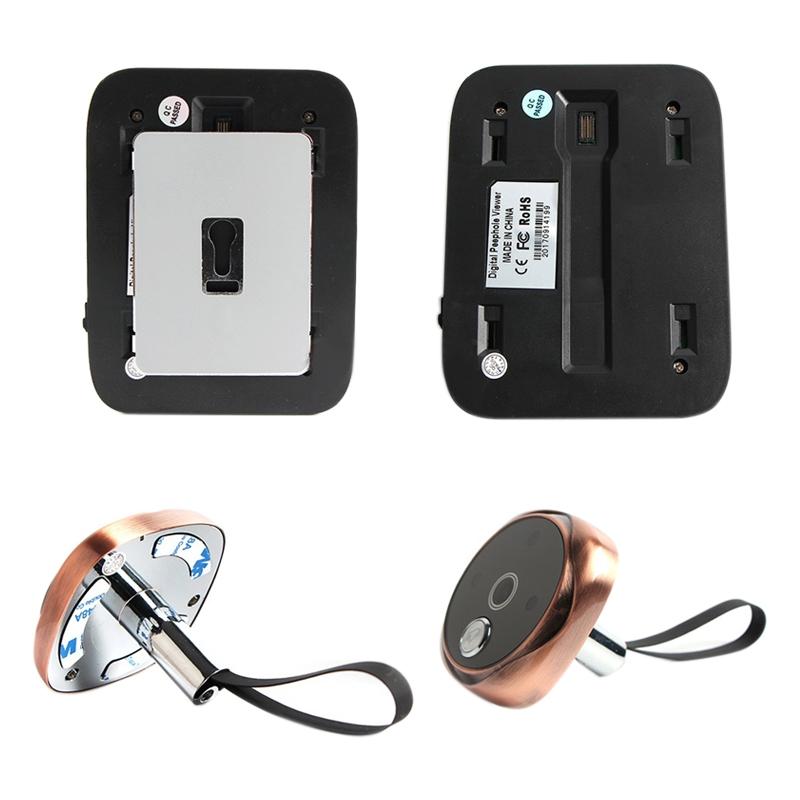 3.0 Tft Display Digital Door Viewer With 3.0Mp Camera Tf Card Support & Night Vision - 32Gb Max - Bronze 7