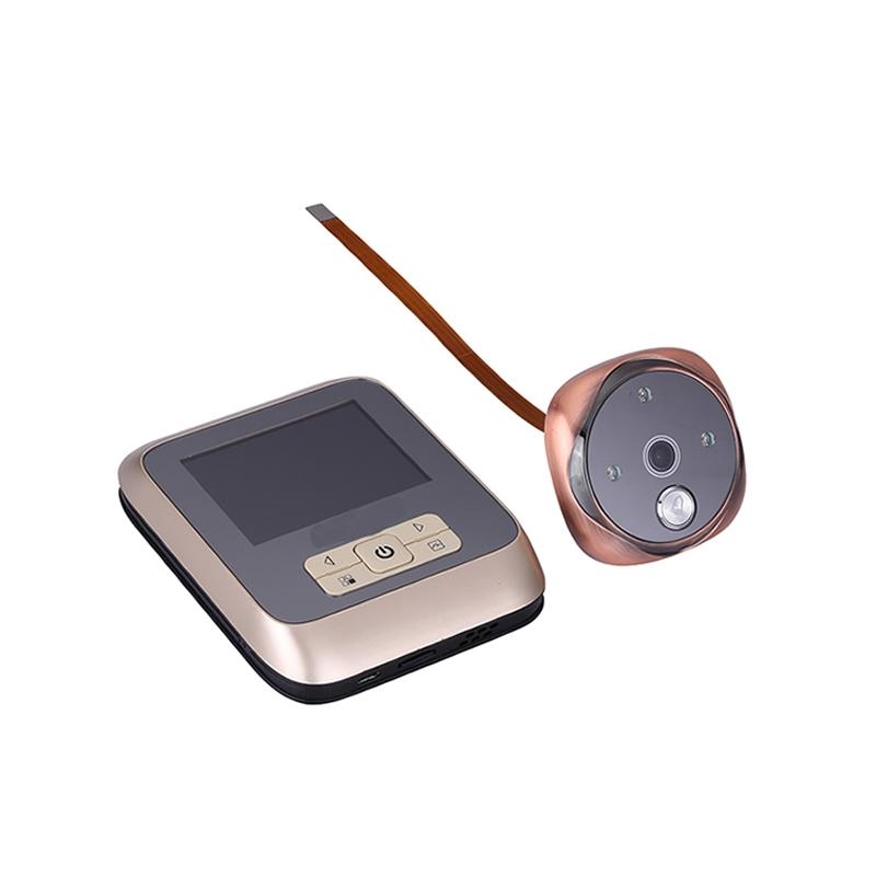 3.0 Tft Display Digital Door Viewer With 3.0Mp Camera Tf Card Support & Night Vision - 32Gb Max - Bronze 13