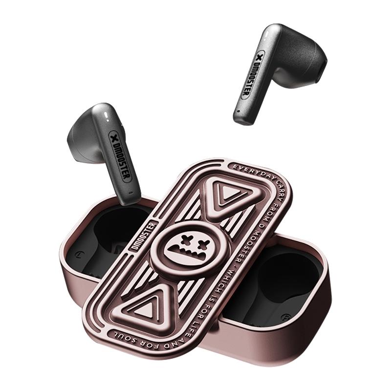 Wireless Bluetooth Earphone with Fingertip Spinner - D15 Ipx4 5.3 - Bronze 10