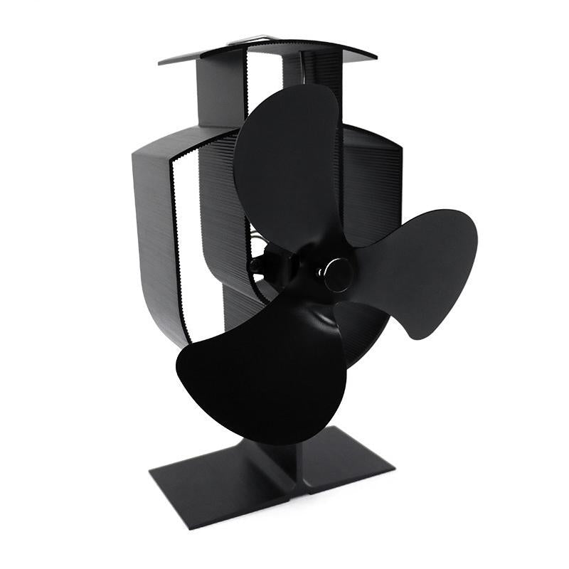 High-temp Metal Heat-powered Stove Fan - 3 Blades - Bronze 3
