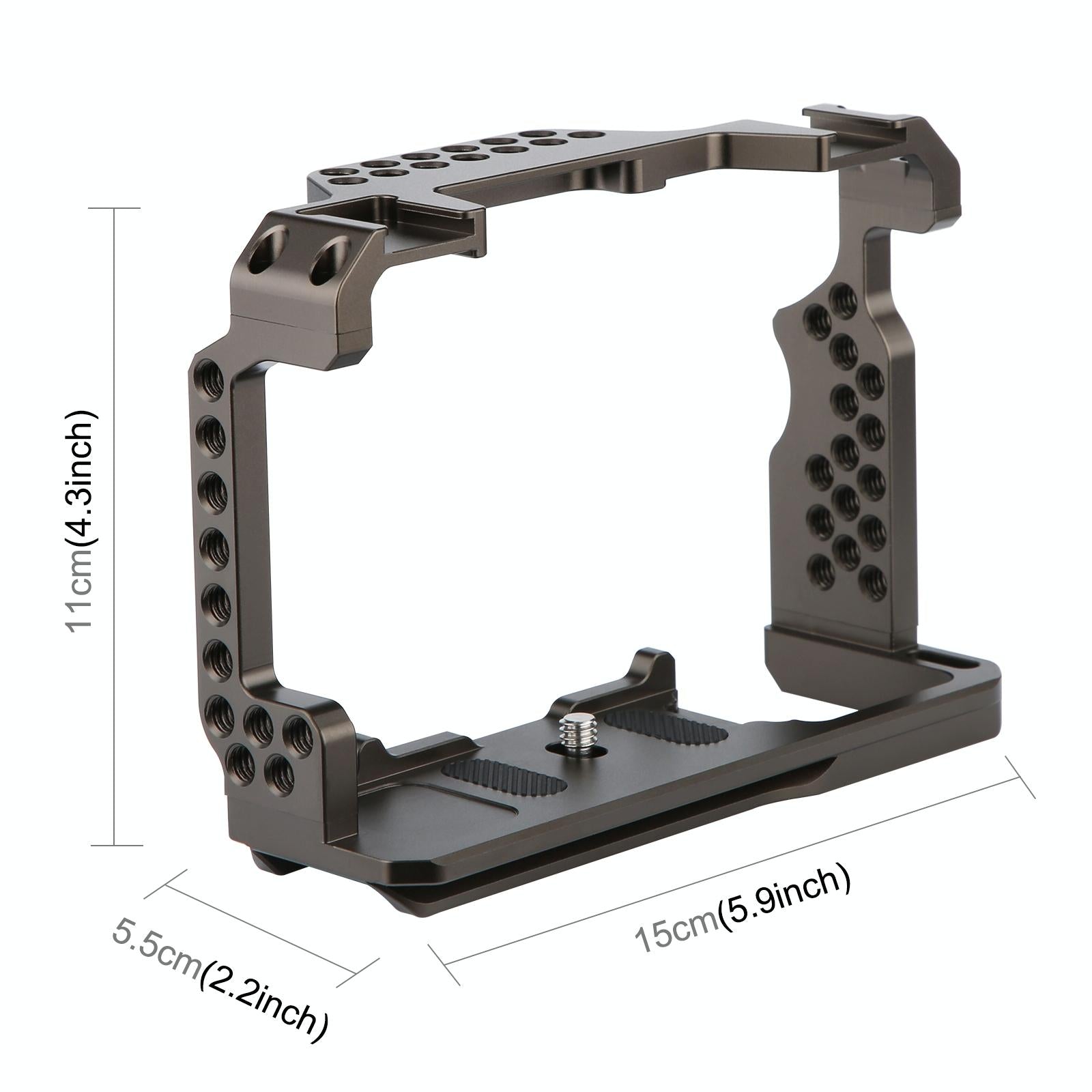 Camera Cage Stabilizer - Bronze No Handle for Sony A7 Iii / A7R Iii 3