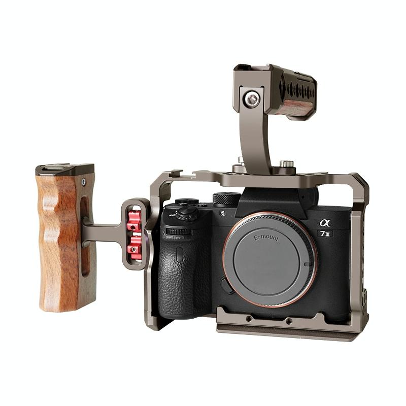 Camera Cage Stabilizer - Bronze No Handle for Sony A7 Iii / A7R Iii 8
