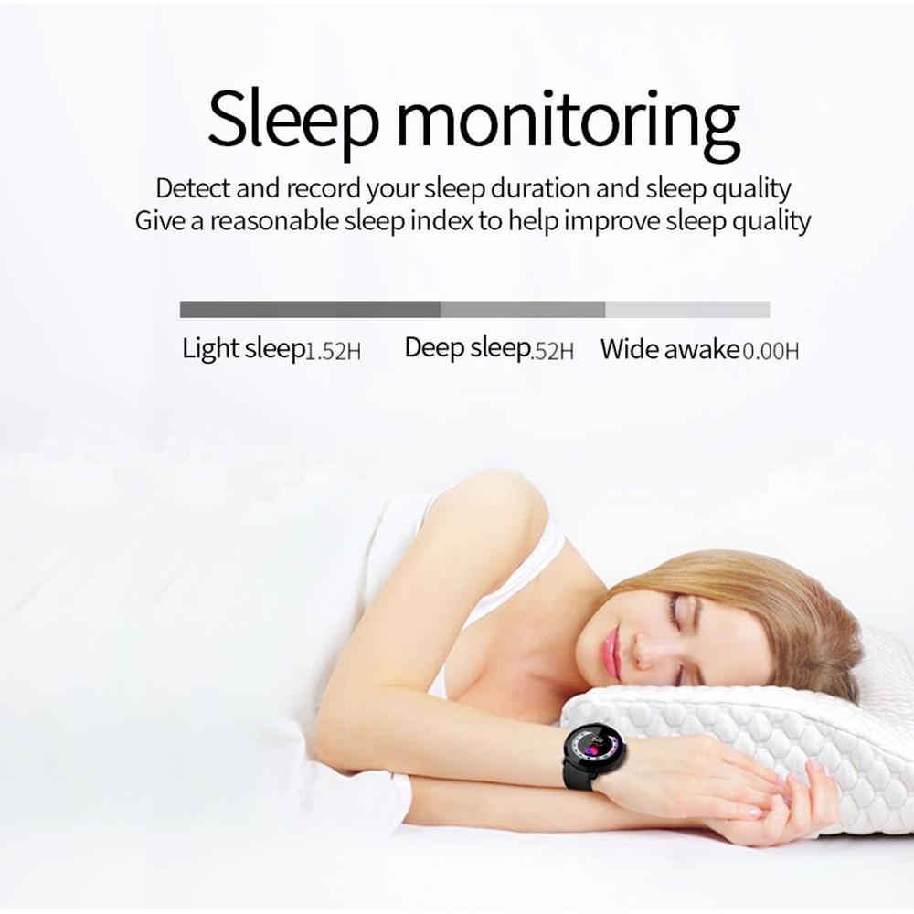 Waterproof Smart Bracelet With Heart Rate Monitor And Sleep Tracker - Baby Blue 5