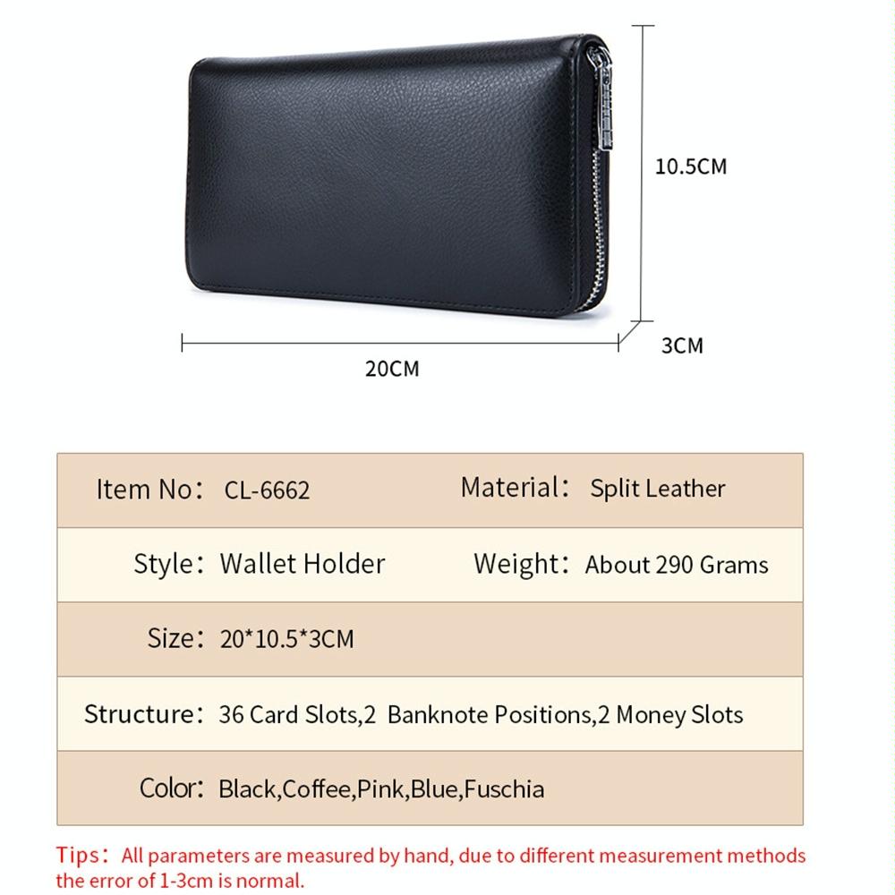 Leather Rfid Card Holder Wallet - Blocking - Baby Blue 8