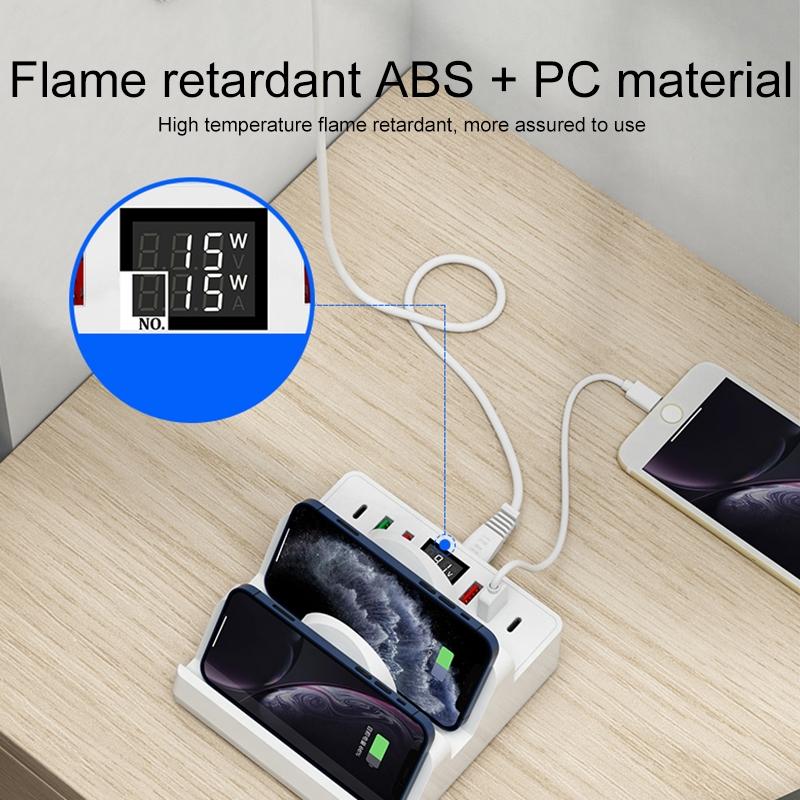 Wireless Charger With Phone Holder & Current Display 7