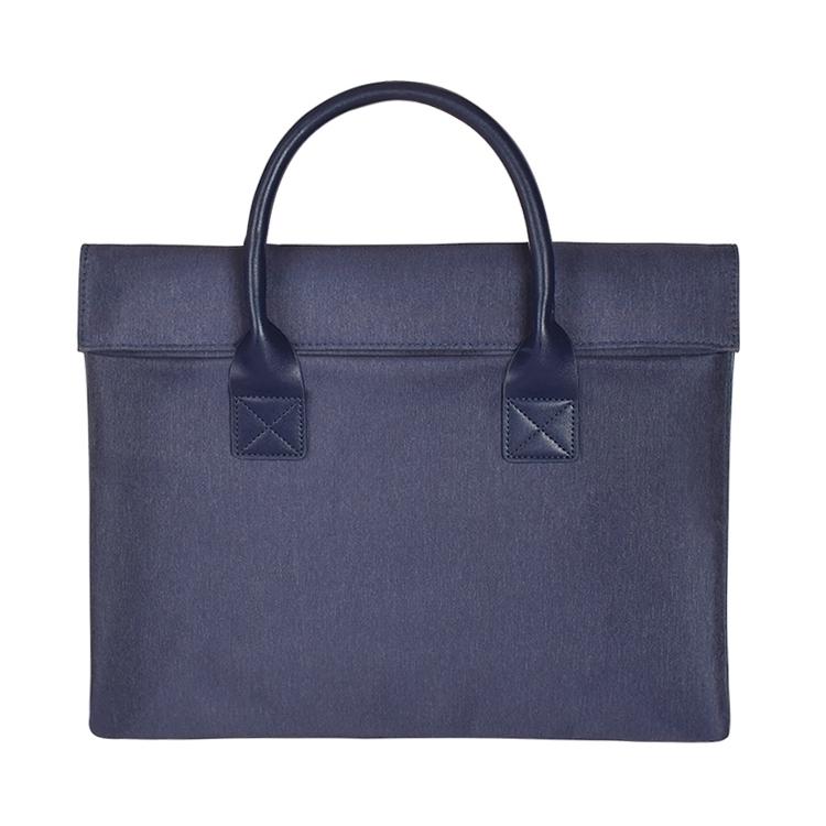 Universal 15.4 Soft Handle Laptop Bag for Macbook Samsung Sony Dell Alienware Chuwi Asus Hp - Portable & Wearable - Navy Blue 13