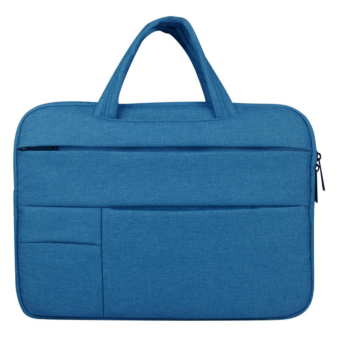 13.3 Inch Laptop Tablet Bag With Multiple Pockets And Soft Oxford Cloth Handle - Navy 8