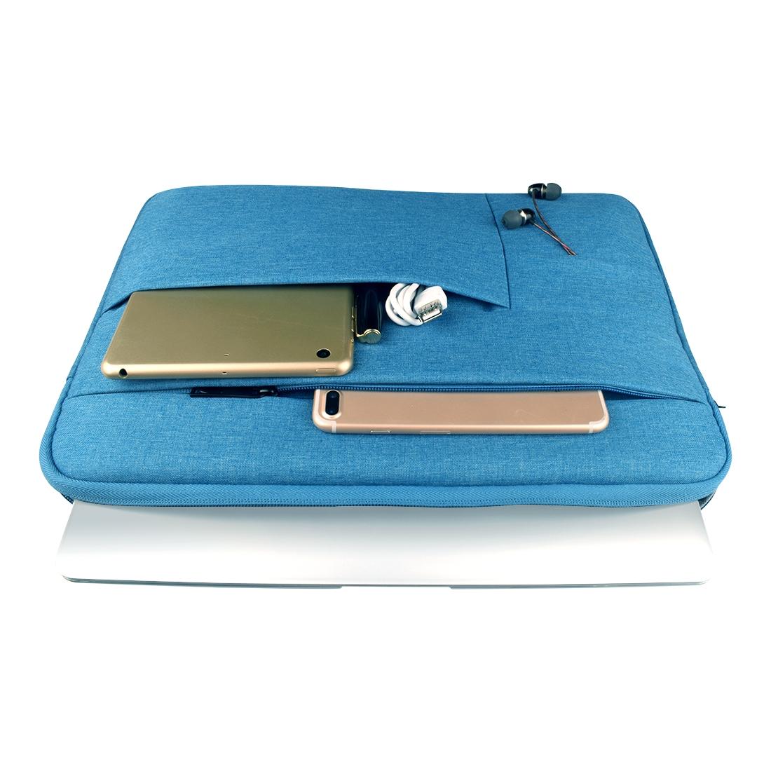 14 Laptop Tablet Bag with Multiple Pockets - Portable & Durable - Navy 14