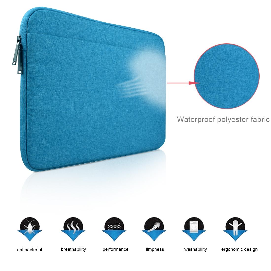 14 Laptop Tablet Bag with Multiple Pockets - Portable & Durable - Navy 15