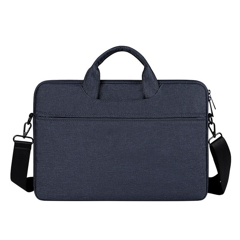 Hidden Portable One-shoulder Handbag for 14.1 Laptops - Waterproof Oxford Cloth - Navy Blue