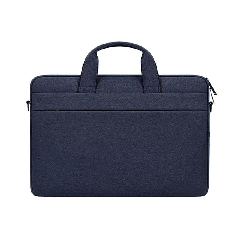 Portable Laptop Tablet Bag - 15.6 Inch Double Side Pockets Soft Handle Oxford Cloth - Deep Space Gray - Navy Blue 3