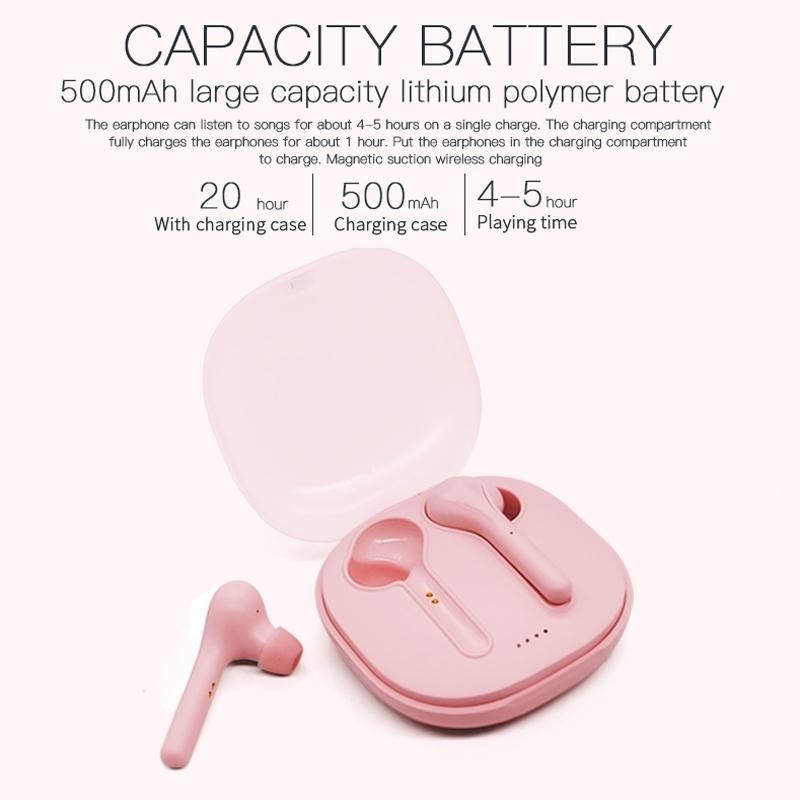 Wireless Stereo Sports Bluetooth Earphones with Charging Box - K88 Tws - White 8