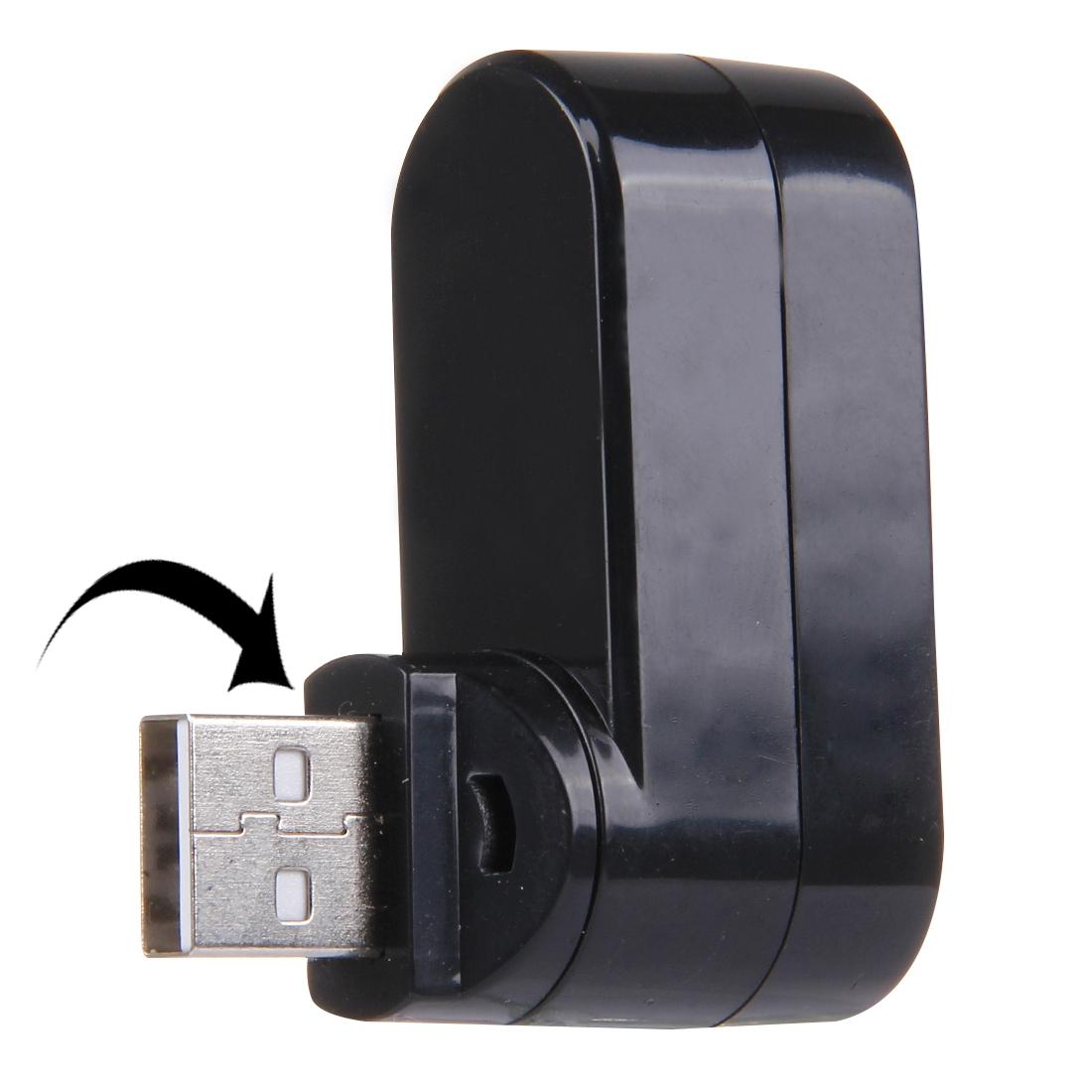 3-Port Usb 2.0 Hub With 180° Rotation - White 4